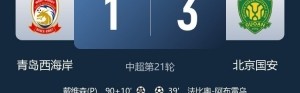 华体会官方入口-客胜西海岸，国安创多项成就：联赛客场500积分，中超联赛1000球